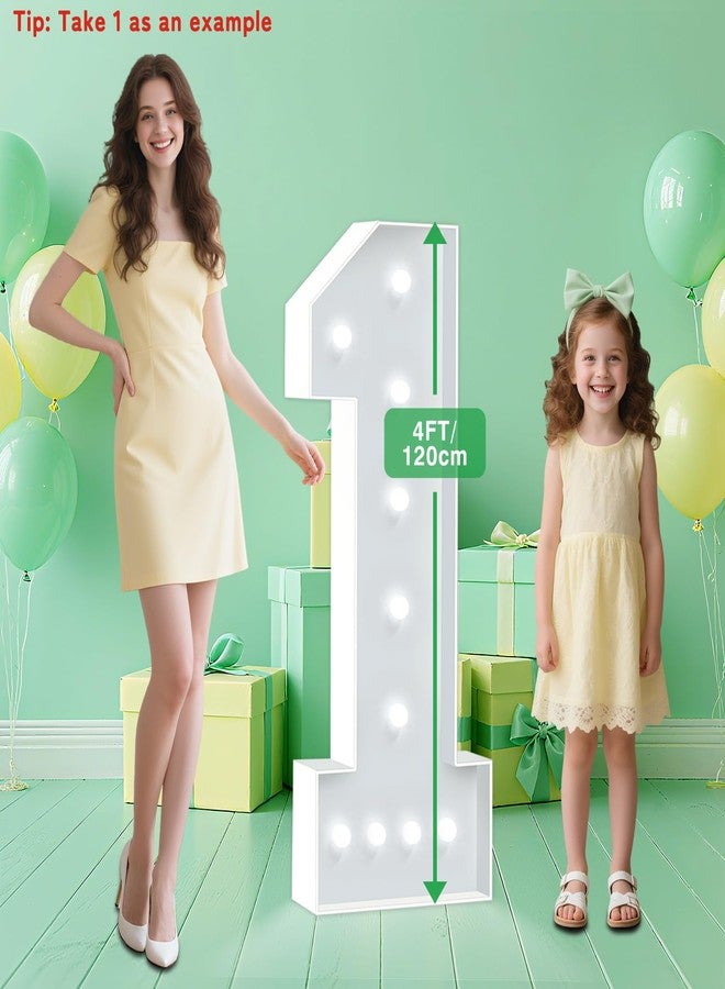 HITINO Marquee Numbers 11, 4FT White Light Up Numbers, Large 11th Birthday Decorations Number for 11 Year Old Boy Girl, Big Mosaic Cardboard Frame Number Kit for Party Backdrop Decor - Image 2